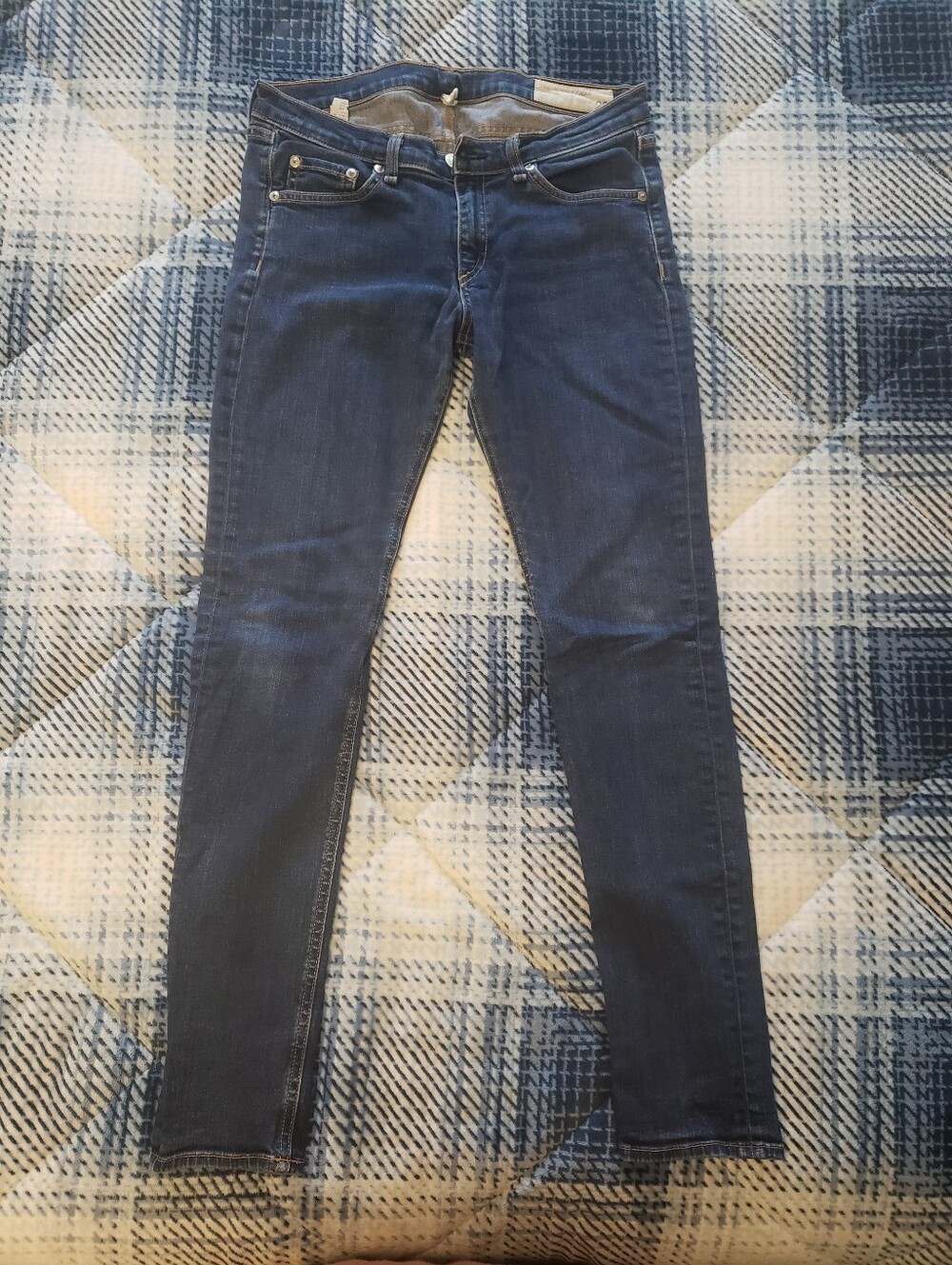 rag & bone Dark Blue Skinny Jeans